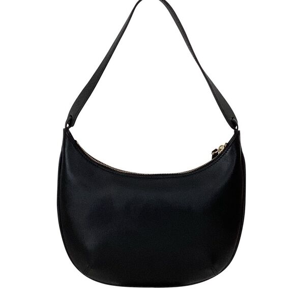 MANU ATELIER Manu Mini Hobo Black Soft Leather Handbag Shoulder Bag - Picture 4 of 10